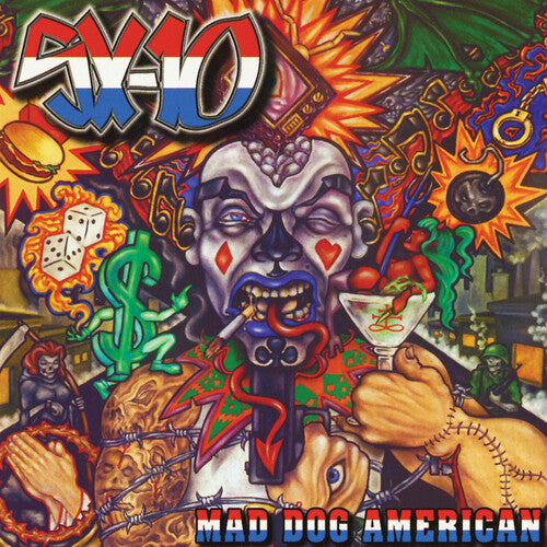 Sx-10- Mad Dog American - Red/blue Splatter