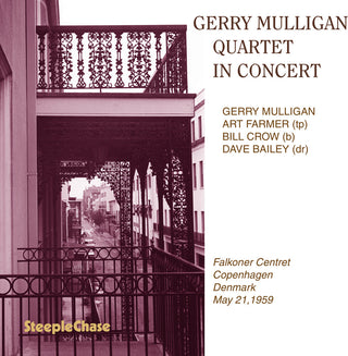 the album cover for Gerry Mulligan  Quartet - In Concert (Uk)
