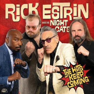 the album cover for Rick Estrin  & The Nightcats - Hits Keep Coming