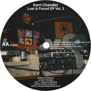 the album cover for Kerri Chandler - Lost & Found Ep Vol. 3