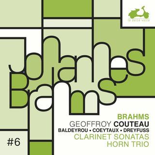 the album cover for Brahms / Couteau / Coeytaux - Clarinet Sonata Horn Trio