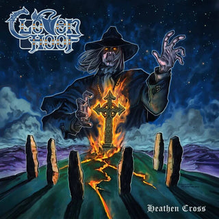 the album cover for Cloven Hoof - Heathen Cross (Slip)