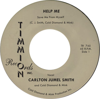 the album cover for Carlton Smith  Jumel / Cold Diamond & Mink - Help Me (Save Me From Myself)