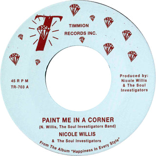 the album cover for Nicole Willis  & The Soul Investigators - Paint Me In A Corner/Where Are You Now?