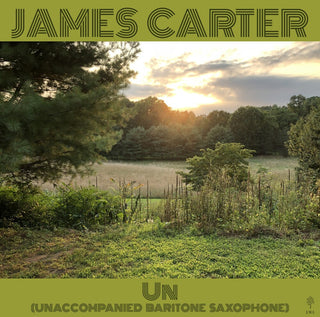 the album cover for James Carter - Un (Unaccompanied Baritone Saxophone) (Gate)