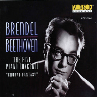 the album cover for Alfred Brendel - 5 Piano Concerti / Choral Fantasy