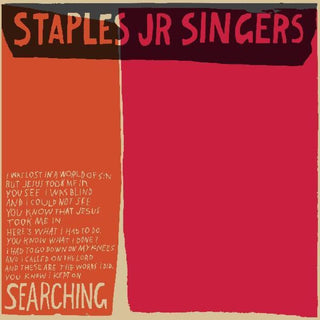 the album cover for Staples Jr. Singers - Searching