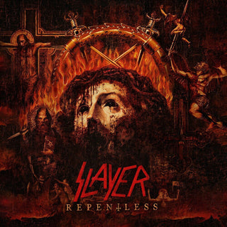 Slayer- Repentless - Trans Orange Yellow Black Splatter (PREORDER)