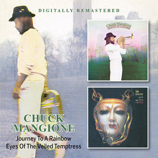 the album cover for Chuck Mangione - Journey To A Rainbow / Eyes Of The Veiled