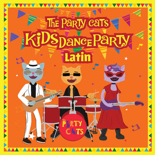 the album cover for Party Cats - Kids Dance Party: Latin (Mod)