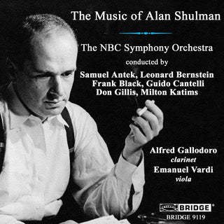 the album cover for NBC Symphony Orchestra - Music of Alan Shulman