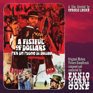 the album cover for Ennio Morricone  (Colv) (Ltd) (Red) (Ita) - Fistful Of Dollars - O.S.T. [Colored Vinyl] [Limited Edition] (Red)