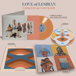 Love of Lesbian- Ejercito De Salvacion - Ltd Special Orange Vinyl Edition with Slipmat, Flag & Signed Postcard (PREORDER)