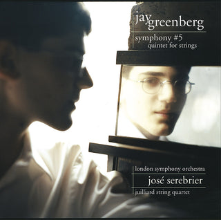 the album cover for Jay Greenberg / Lso / Serebrier - Symphony 5: Quintet For Strings (Hybrid) (Hybr)