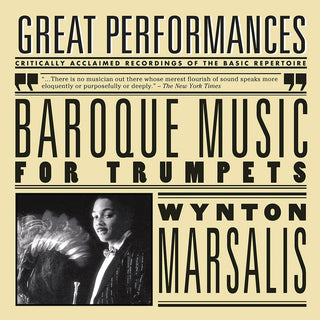 the album cover for Wynton Marsalis Quartet - Baroque Music For Trumpets [Remastered]