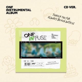 Onf- Infuse - Instrumental Album - incl. 7pc Mini-Poster, 52pf Photobook, Photocard, Poster + Sticker