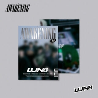 Lun8- Awakening - Hip Version - incl. 80pg Photobook, Folded Poster, Bookmark, 2 Photocards, Envelope, Sticker and Accordion Postcard