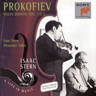 the album cover for Isaac Stern - Violin Sonatas 1 & 2