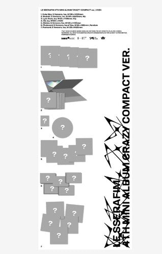 Le Sserafim- 4th Mini Album 'CRAZY' [COMPACT Ver.]