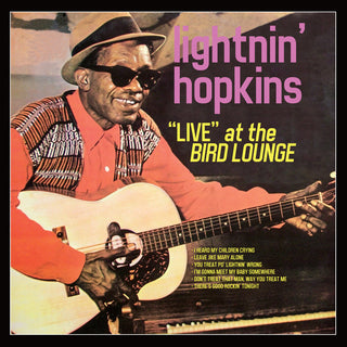 the album cover for Lightnin' Hopkins - At The Bird Lounge [Colored Vinyl] (Red)