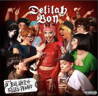 Delilah Bon- Evil, Hate Filled Female - Red & Neon Green Vinyl