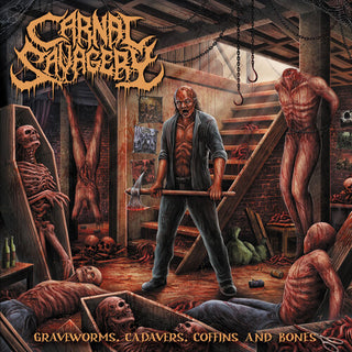 Carnal Savagery- Graveworms, Cadavers, Coffins and Bones (PREORDER)