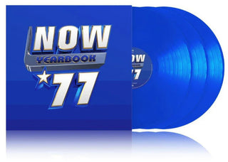 the album cover for Now Yearbook 1977 / Various (Blue) (Colv) (Uk) - Now Yearbook 1977 / Various (Blue) [Colored Vinyl] (Uk)