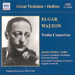 the album cover for Jascha Heifetz - Violin Concertos