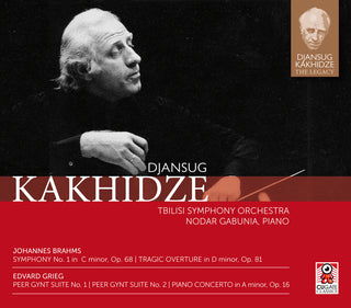 the album cover for Djansug Kakhidze - Brahms: Symphony No. 1 In C Minor, Op. 68 &amp; Grieg: Peer Gynt Suite
