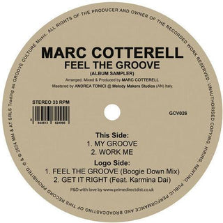 Marc Cotterell- Feel The Groove (PREORDER)