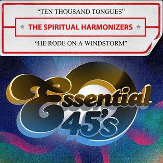 the album cover for Spiritual The Harmonizers - Ten Thousand Tongues / He Rode On (Mod)