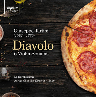 the album cover for Tartini / La Serenissima - Diavolo - 6 Violin Sonatas