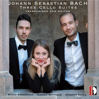 the album cover for Bach, J.S. / Zadra / Mattiazzi - Three Cello Suites Transcribed for Guitar