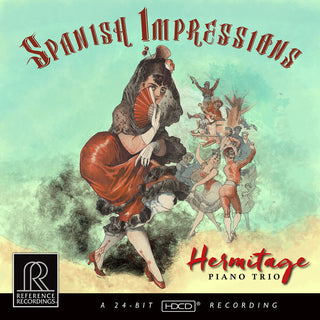 the album cover for Arbos / Cassado / Hermitage Piano Trio - Spanish Impressions