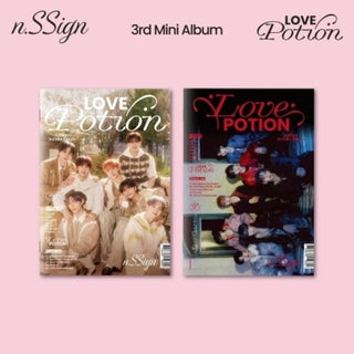 N.Ssign- Love Potion - incl. 80pg Photobook, Love Potion Recipe Card, OOTD Sticker, Mirror Photocard, 2 Photocard, Unit Photocard, Message Polaroid + Poster