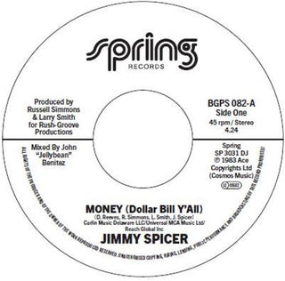 Jimmy Spicer- Money (Dollar Bill Y'all) / Money (Dollar Bill Y'all) (Instrumental)