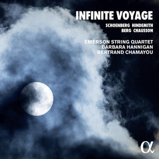 the album cover for Hannigan / Chamayou / Emerson String Quartet - Infinite Voyage