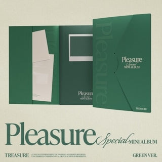 Treasure- Pleasure - Random Cover - incl. Folded Poster, 2 Film Photos, 3 Printed Photos, 10pc Selfie Photocards Set + Photocard Envelope