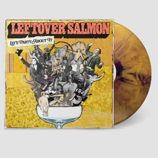 the album cover for Leftover Salmon - Let's Party About It - Deep Yellow / Purple Twisted
