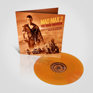 the album cover for Mad Max 2: The Road Warrior - O.S.T. (Ambr) (Colv) - Mad Max 2: The Road Warrior - O.S.T. (Ambr) [Colored Vinyl]