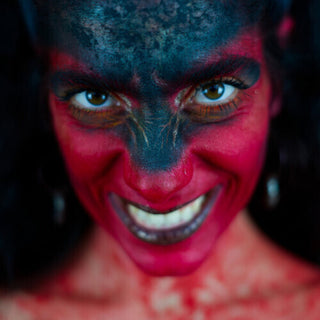 the album cover for Kayros, Dalila - Khthonie - Orange Cherry Swirl Vinyl