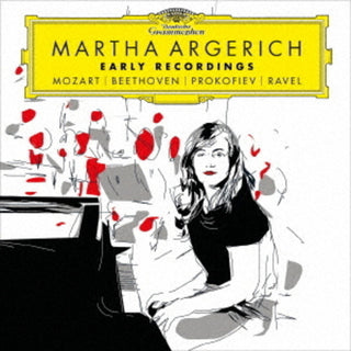the album cover for Argerich, Martha - Early Recordings: Mozart / Beethoven / Prokofiev / Ravel - UHQCD