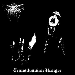 the album cover for Darkthrone - TRANSILVANIAN HUNGER