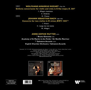 Anne-Sophie Mutter- Bach: Concerto for Two Violins / Mozart: Sinfonia Concertante