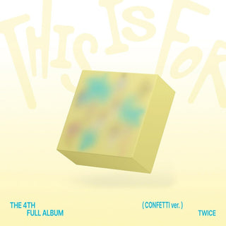 the album cover for TWICE - This Is For [Confetti Ver.] (W/Book) (Key) (Post)