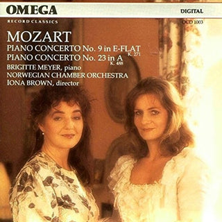 the album cover for Brigitte Meyer - Mozart: Piano Concertos Nos. 9 & 23