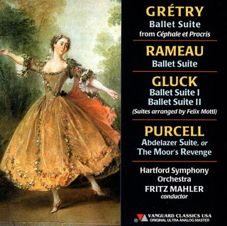 the album cover for Hartford Symphony Orchestra - Gluck Gretry Purcell Rameau