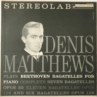 the album cover for Denis Matthews - Beethoven: Bagatelles Opp. 33