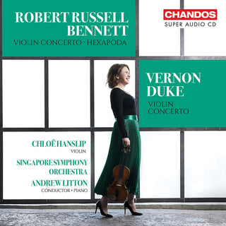 the album cover for Chloe Hanslip - Russell Bennett & Duke: Vn Cons