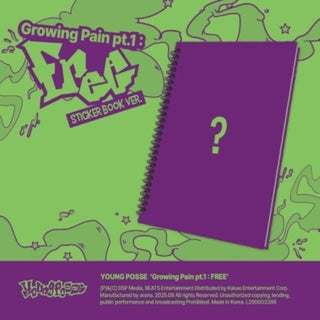 Young Posse- Growing Pain Pt.1 : Free - Sticker Book Version - incl. Photobook, Meme Sticker, 2 Photocards, Scratch Card, Envelope + Folded Poster (CD)